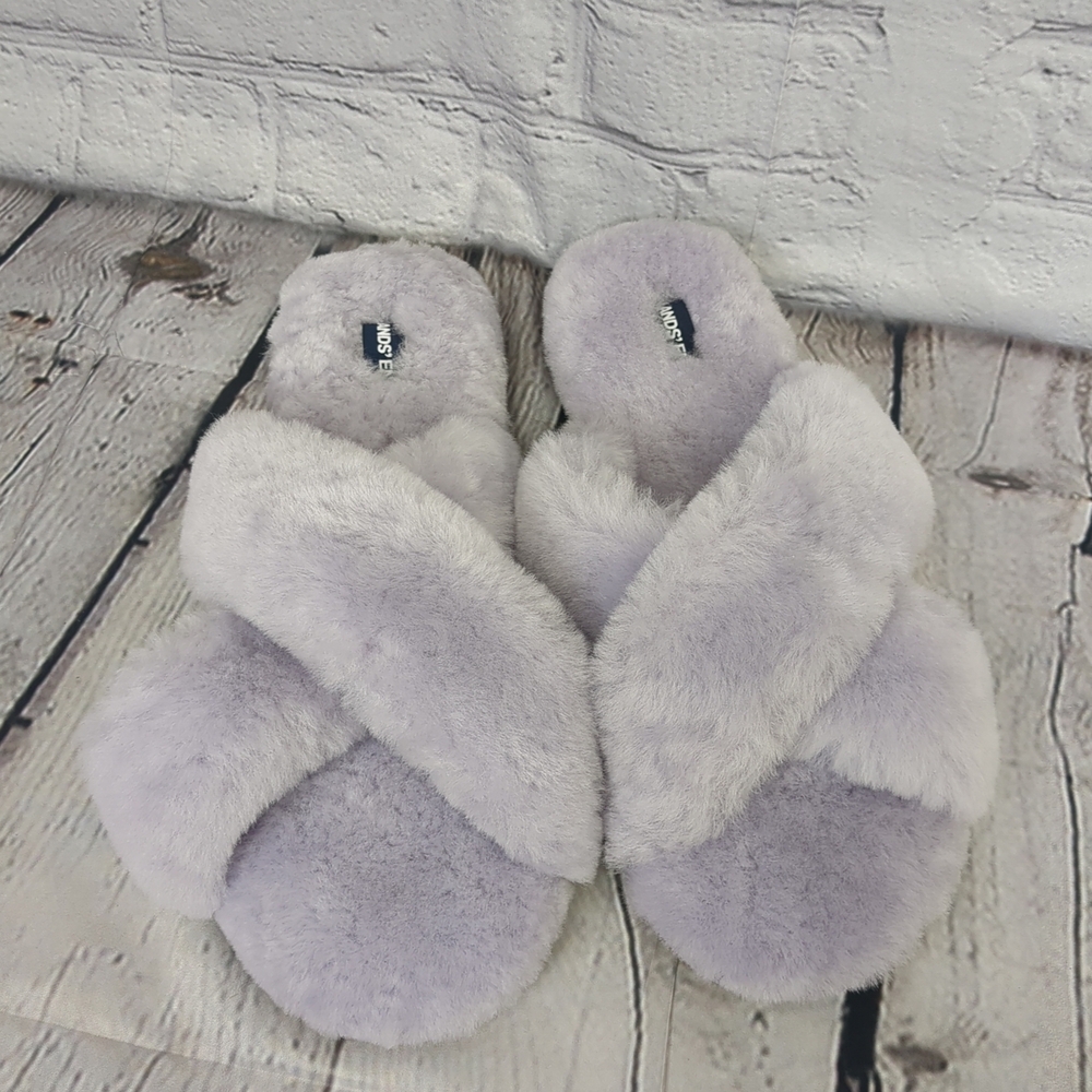 Cozy Lavender Faux Fur Slippers